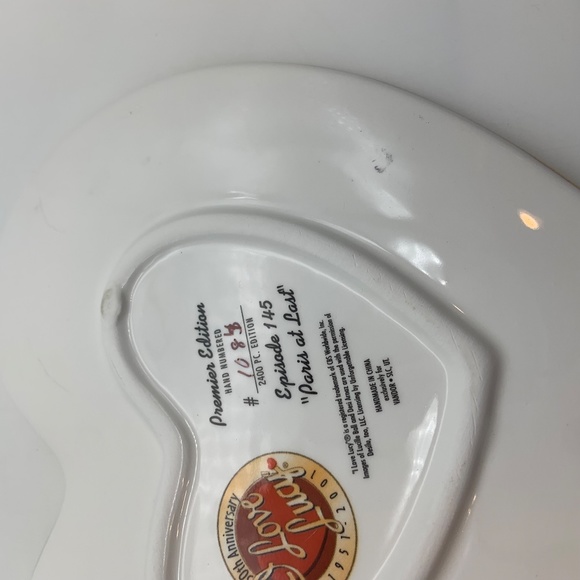RARE VTG I Love Lucy Paris at Last Collectors Plate Vandor New in Original Box! - Picture 16 of 16